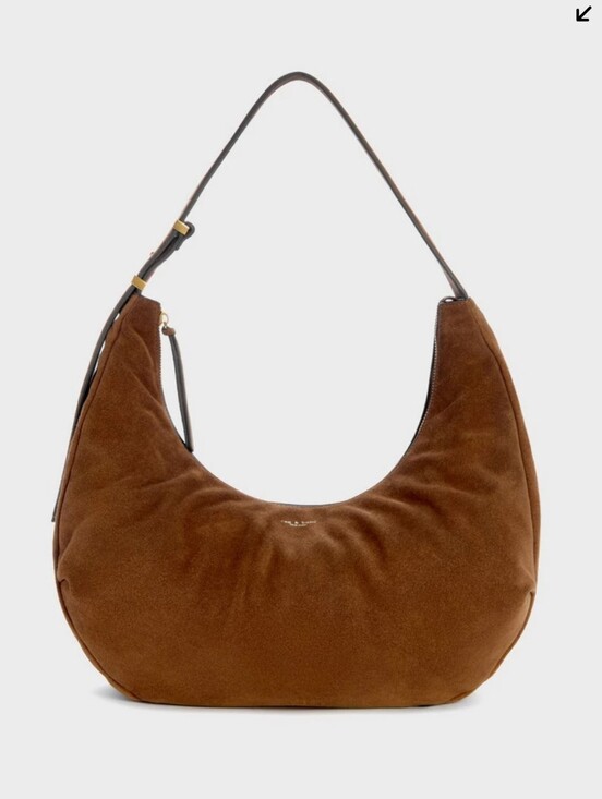 rag & bone Handbags - Rag & Bone Hudson Large Hobo Brown Suede leather bag